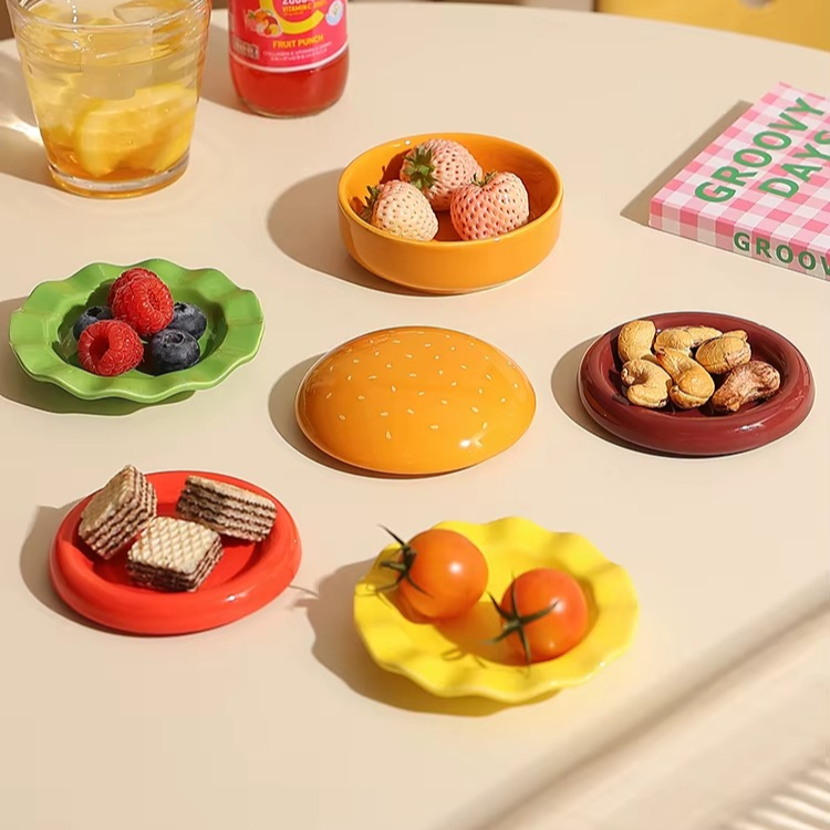 Mini 3D Burger Plates